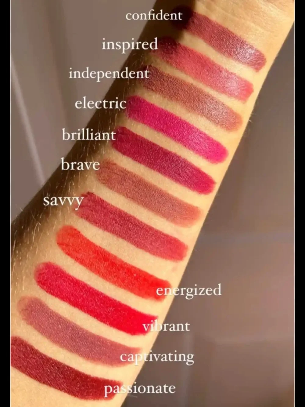 beautycounter set of 6 Statement Maker satin lipstick New